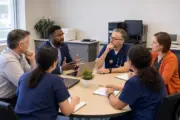 Medical practice leaders comparing cloud and local billing systems