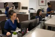 OB-GYN practice staff coordinating maternity and procedure billing