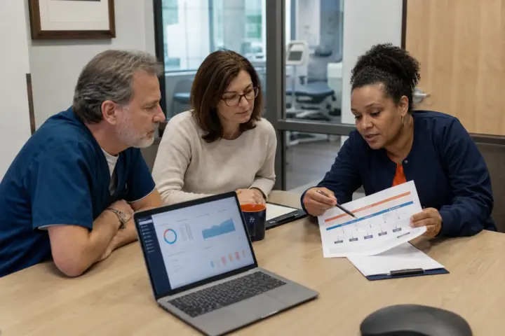 Practice leadership comparing medical billing software and outsourced billing