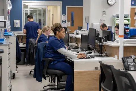 Emergency Medicine practice staff managing patient and billing workflows
