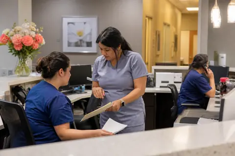 OB-GYN practice staff managing patient and billing workflows